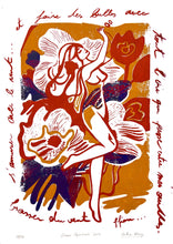 Load image into Gallery viewer, Danse Papavéracée - Edition 03/03 - sérigraphie (screen print) - 2025