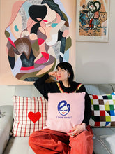 Load image into Gallery viewer, "L'amour vaincra" Cocoon pillow