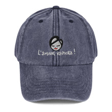 Load image into Gallery viewer, "L'amour Vaincra" vintage cap (embroidered)