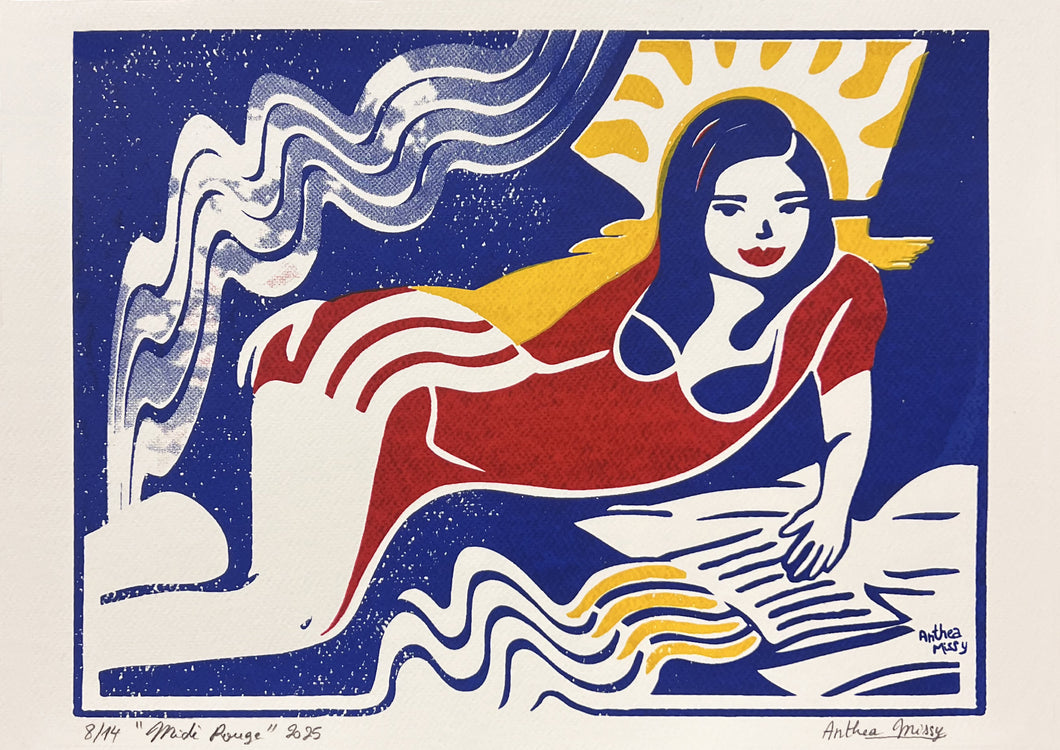 Midi Rouge - Edition 14/14 - sérigraphie (screenprint) - 2025