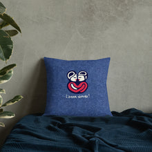 Load image into Gallery viewer, &quot;Lovers&quot; cocoon pillow denim print
