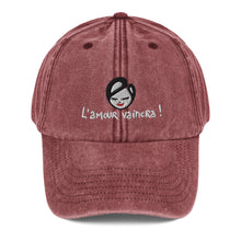 Load image into Gallery viewer, &quot;L&#39;amour Vaincra&quot; vintage cap (embroidered)
